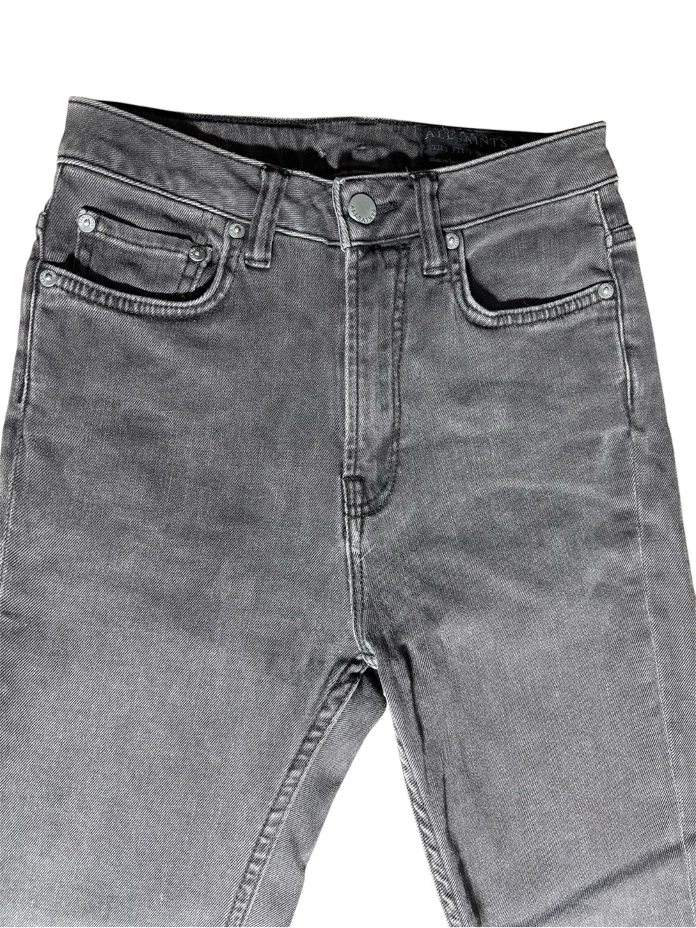 AllSaints Women’s Black Jeans Size 25 Made in Turkey - Picture 3 of 10